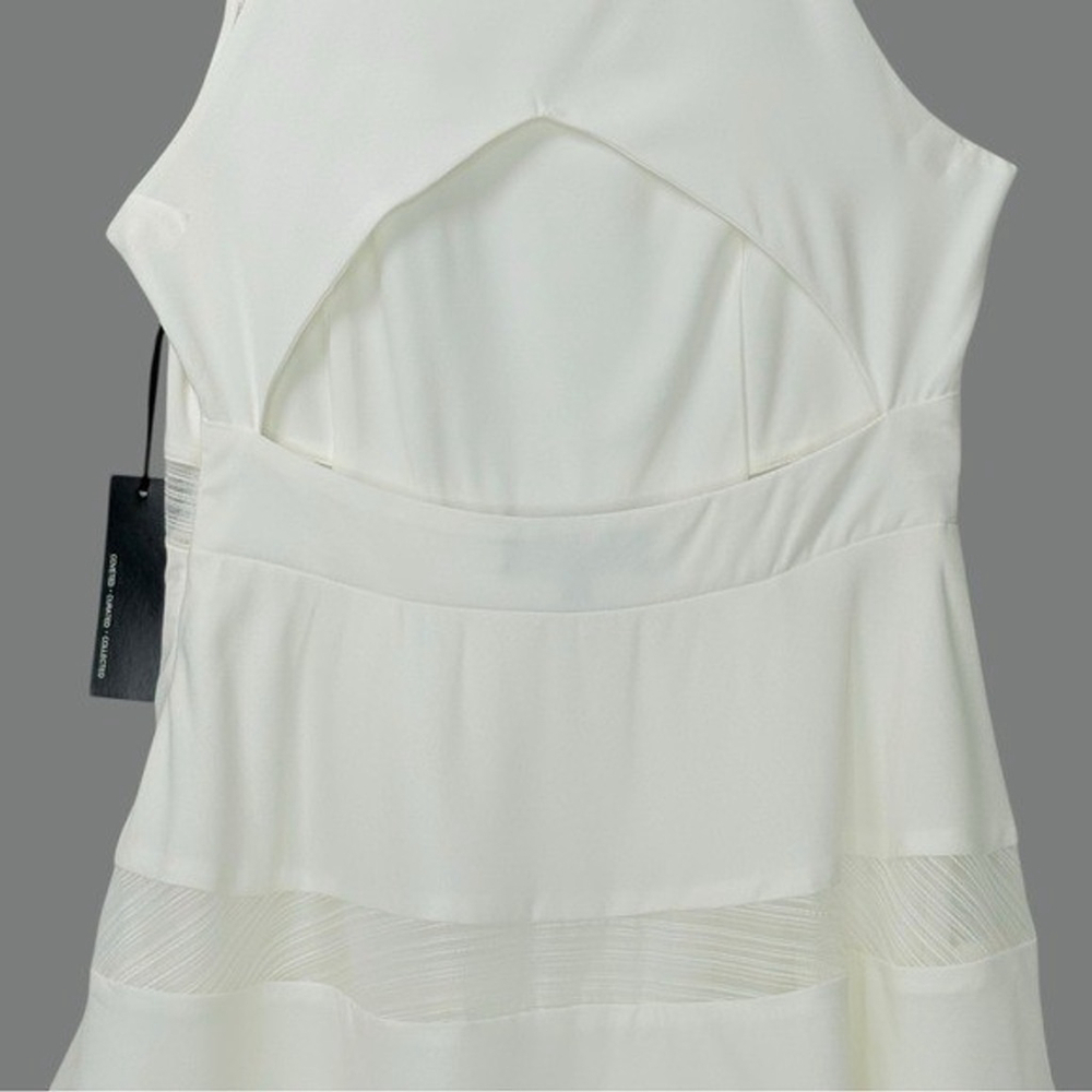 Lulu*s size M Play Nice Ivory Skater Dress Mini HOCO Graduation Bridal Shower - Picture 11 of 16